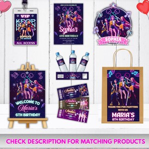Kpop Demon Hunter Thank You Tags, Editable Party Favor, Kpop Gift Tag image 6