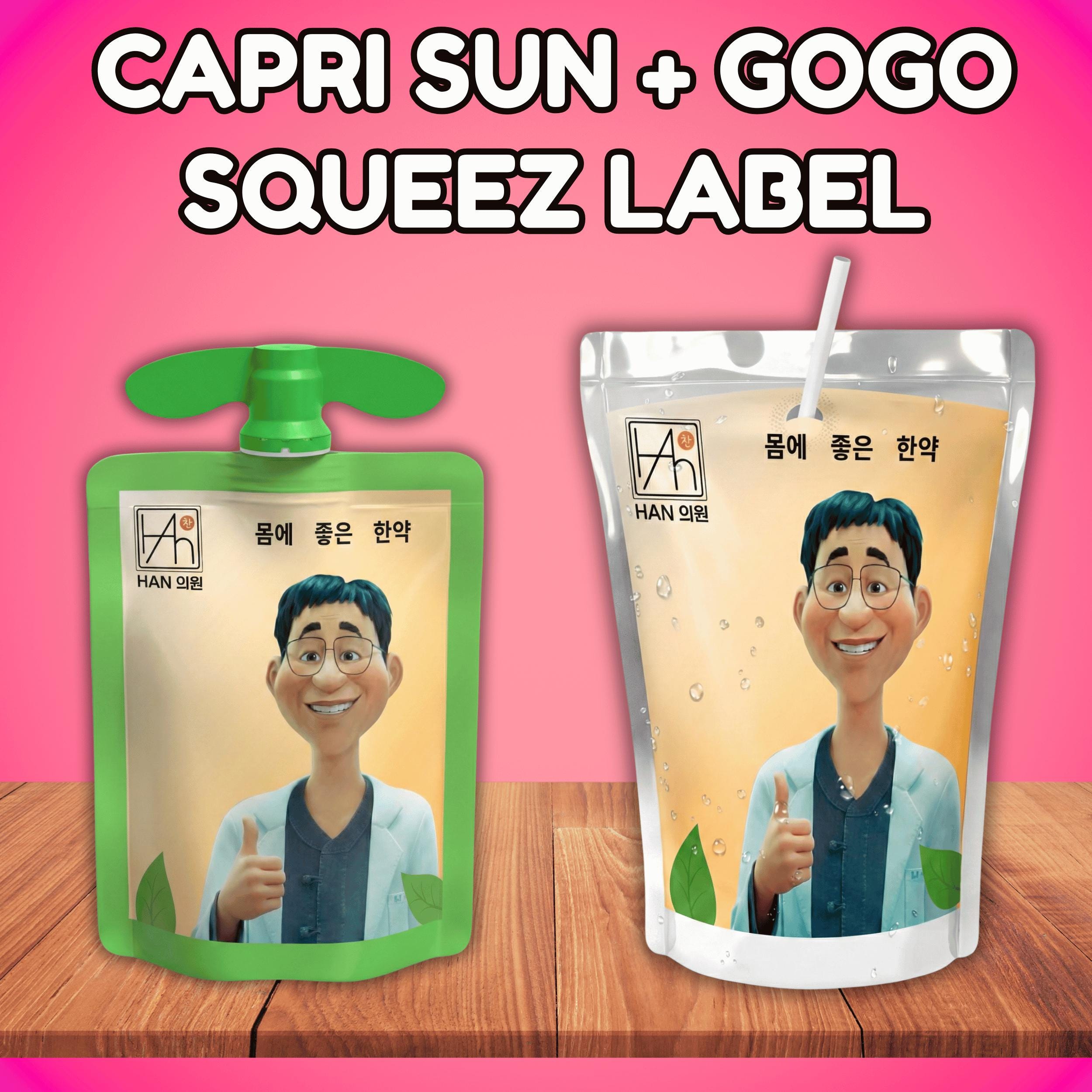 キム先生専用ページ KPOP Demon Hunters Dr. Han's Tonic Drink Label, Caprisun + Gogo