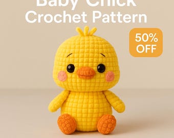 Baby Chick Amigurumi Crochet Pattern: Beginner-Friendly Plush Toy (PDF Tutorial)