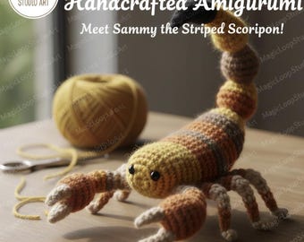 Patrón de ganchillo de escorpión amigurumi / Peluche del zodiaco (PDF)