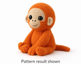 Amigurumi Orangutan Crochet Pattern PDF | Beginner Friendly Plush Toy Tutorial | Step by Step Doll