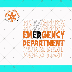 Emergency Department Halloween Shirt Png, Halloween ER Nurse Png, Emergency Nurse ER Halloween Gift For Nurse, Spooky Boo Png