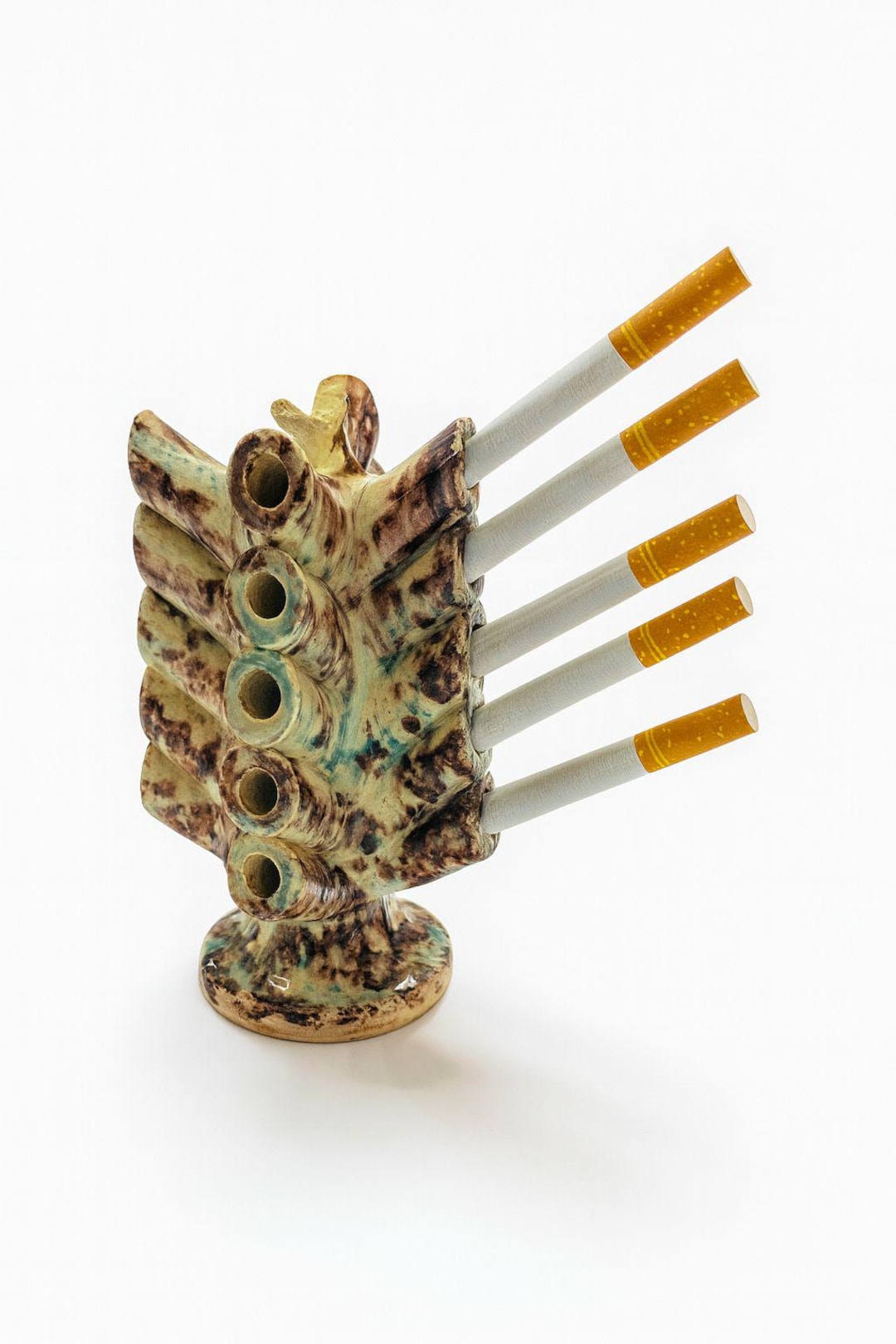 vintage ceramic cigarette holder ATC Super Deluxe Automatic Box or Trinket Box Excellent original condition VINTAGE 1950s ASIAN CERAMIC CIGARETTE