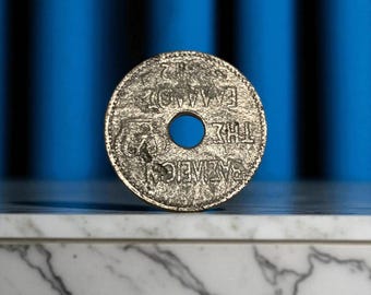 1943 British Malaya Coin, WWII Japanese Occupation Era, Vintage 1 Cent World Coin, Numismatic Collectible, History Buff Gift for Him