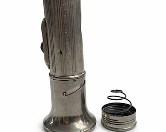 Vintage Eveready Flashlight, Retro Metal Torch, Antique Hong Kong Light, Unique Decor Office Gift, Nostalgic Desk Accessories For Men Now