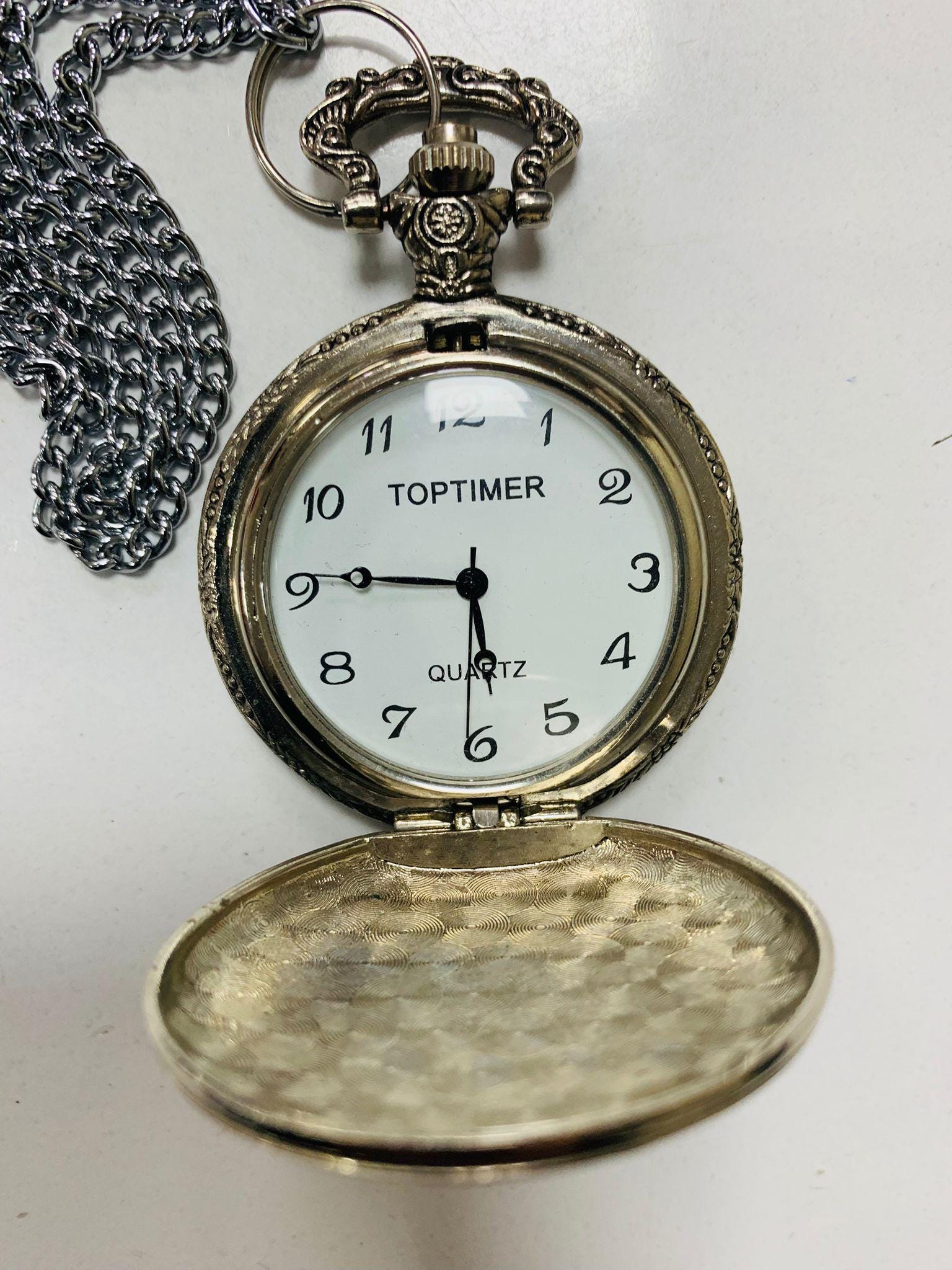 Orologio da tasca meccanico a carica manuale da uomo con
