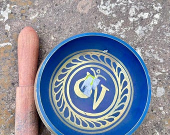 Tibetaanse klankschaal 10 cm | Handgeslagen yogakom voor meditatie, gemaakt in Nepal