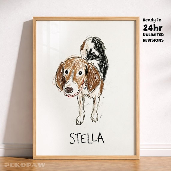 Custom Pet Portrait Pet Illustration Art Funny Pet Portrait Ugly Pet Portrait Bad Pet Portrait Custom Pet Drawing Line Art Caricature Pet