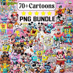 Cartoon Mega Bundle Png, Cartoon SVG, Cartoon characters, Cartoon Clipart, Cartoons Bundle, Silhouette, Cricut Files, Cartoon png, Retro Svg