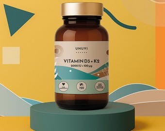 Vitamina D3+K2 2000 UI 100 mcg 120 cápsulas UNUVI