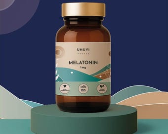 Melatonina 1 mg 120 Comprimidos Vegetarianos UNUVI