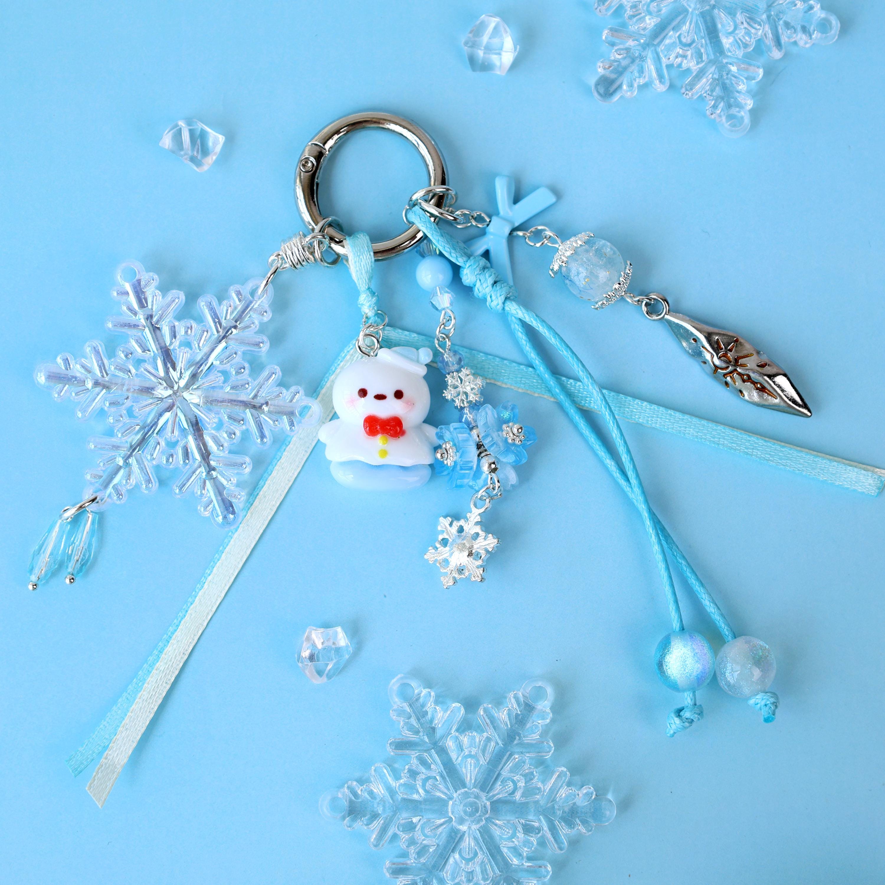 Love and Deepspace Zayne Ita-bag Charm. Kawaii Snowman & Crystal
