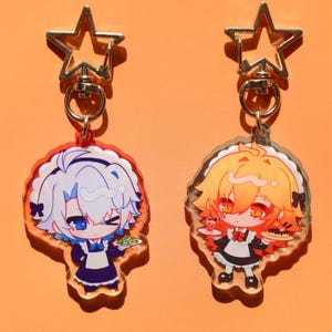 Honkai Star Rail Phainon & Mydei Acrylic Keychain Set • Aesthetic Backpack Charm, Ita Bag Accessory , Perfect Present