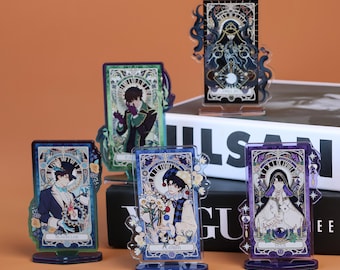 Lord of the Mysteries acrylic standee set,Art Nouveau style characters. Perfect as unique Christmas gifts  and striking desk shelf decor