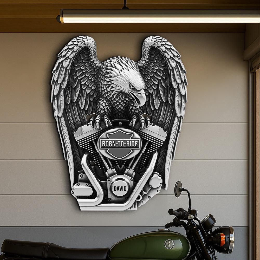 Harley Davidson Eagle Metal Sign - Etsy
