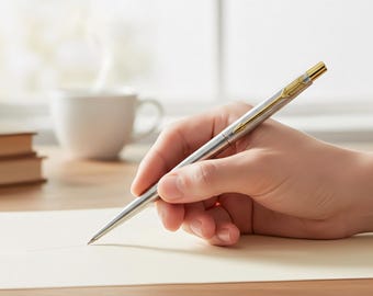Parker Classic Stainless Steel Ball Pen | Gold Trim, Smooth Writing, Elegant Design