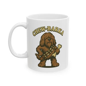chewbacca, star wars mug, dog coffee cup, star wars inspired