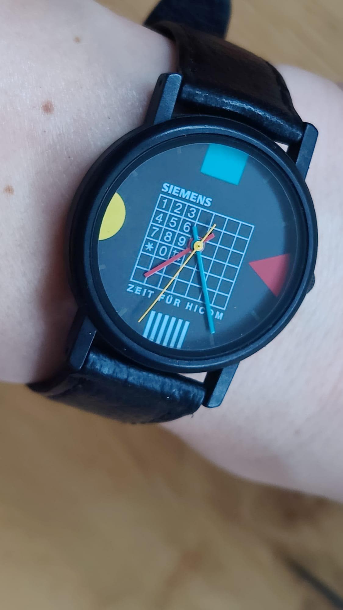 ヴィンテージ 時計 ポストモダン ジョージソーデン80s メンフィス Rare 1980s Siemens Memphis Design Watch - Postmodern Geometric