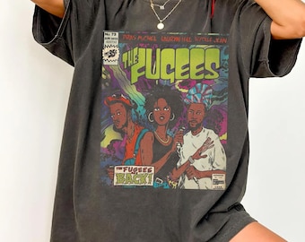 Camiseta de cómic de los Fugees de Comfort Colors - The Score - Lauryn Hill - Ready Or Not - Killing Me Softly - Hip Hop de la época dorada de los 90