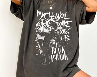Camiseta Oficial De My Chemical Romance Black Parade (negra