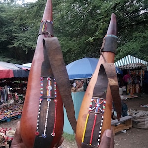 Traditional Kikuyu Gourd Art | Gourd Artifacts for Home Decor | Gourd with big five carving