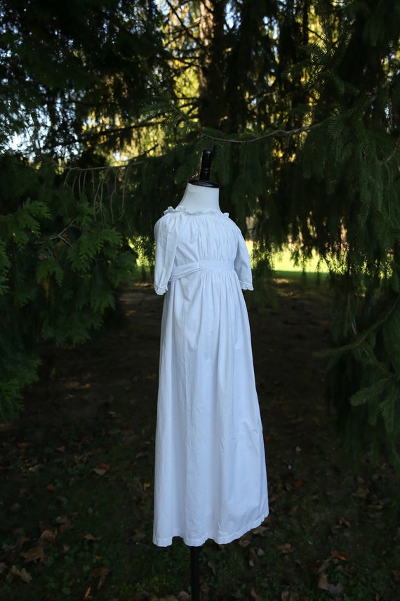 Antique Edwardian Cotton Christening Dress
