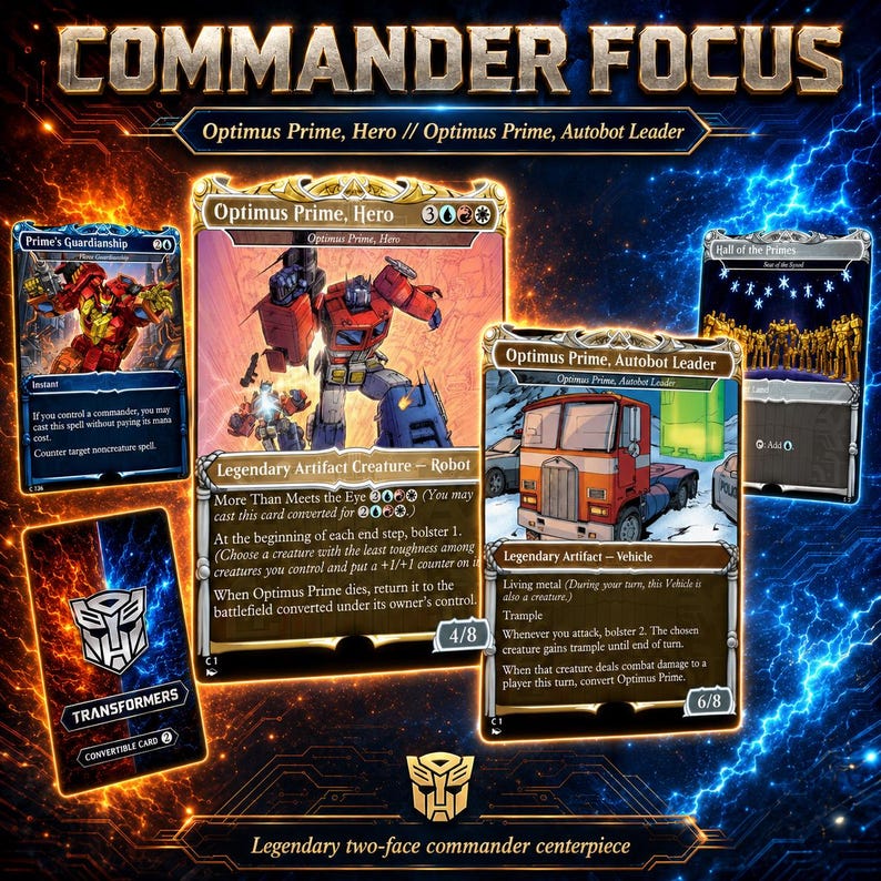 Wandelnde Roboter Kommandant Deck MTG Proxy – Autobot EDH Deck – 150+ Karte Custom Magic Deck – Anime Style Proxy Karten – Geschenk für MTG Fans Bild 3