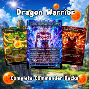 Deck Dragon Commander, Deck Proxy de MTG, Deck de Anime Personalizado com 100 Cartas, Caixa de Presente Inclusa, Sideboard com 50 Cartas, Cartas de Ficha, 5 Variantes de Arte de Commander