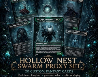 Bug Knight Adventure Proxy Deck, 100 Card Captain EDH Deck + Tokens, benutzerdefinierte randlose Casual TKG-Karten