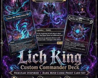 Nekusar Wheels Proxy Deck, 100 Card Captain EDH Deck + Tokens, benutzerdefinierte randlose Casual TKG-Karten