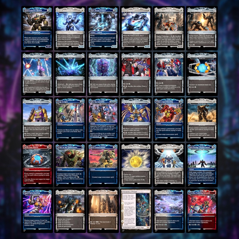 Wandelnde Roboter Kommandant Deck MTG Proxy – Autobot EDH Deck – 150+ Karte Custom Magic Deck – Anime Style Proxy Karten – Geschenk für MTG Fans Bild 18