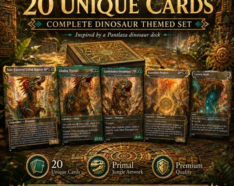 Dinosaurier-Tribal-Proxy-Deck, Pantlaza Kommandant EDH-Deck, 100 benutzerdefinierte randlose Casual-TCG-Karten