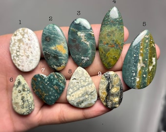 Unbefleckte Ozean Jaspis Bestnote Qualität 100% natürliche Ozean Jaspis Cabochon lose Edelstein für die Herstellung von Schmuck