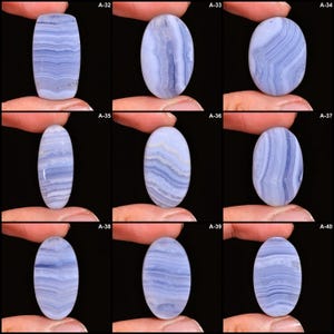 Amazing Blue Lace Agate Top Grade Quality 100% Natural Blue Lace Agate Cabochon Loose Gemstone For Making Jewelry