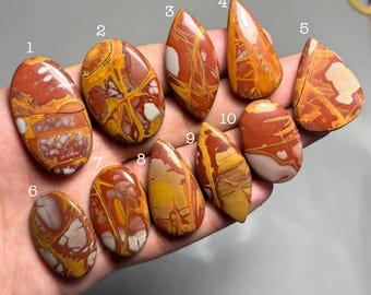 Jaspe Noreena de primera calidad, 100% natural, cabujón de jaspe Noreena, piedra preciosa suelta para la fabricación de joyas C-73