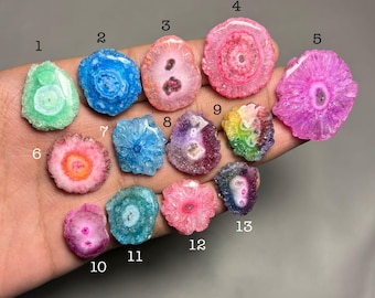 Solar Quartz Top Grade Quality Colourful Solar Quartz Cabochon Loose Gemstone For Making Jewelry C-33