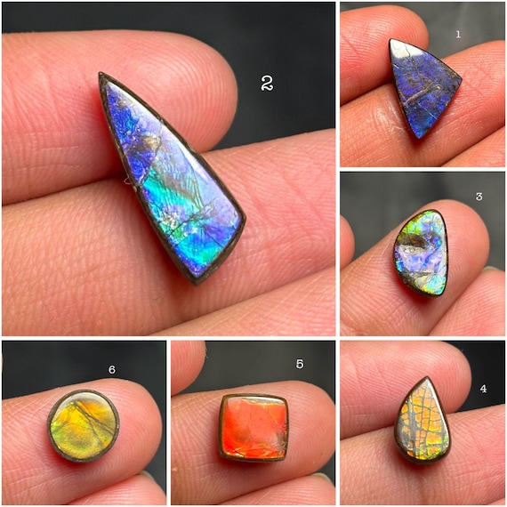 Ammolite Top Grade Quality 100% Natural Ammolite Cabochon Loose Gemstone For Making Jewelry C-29