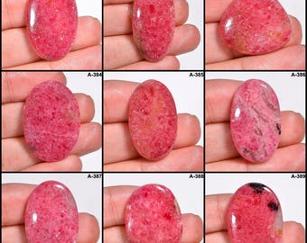 Brilliant Rhodonite Top Grade Quality 100% Natural Rhodonite Cabochon Loose Gemstone For Making Jewelry