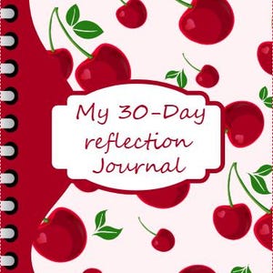 Printable 30-Day Reflection Journal | Daily Gratitude & Self Care Guided Journal | Mindfulness Digital Download (A4)