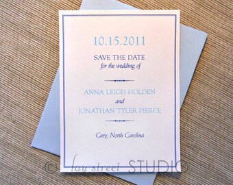 Save the Date Wedding Card, Simple Elegance, 10-Count