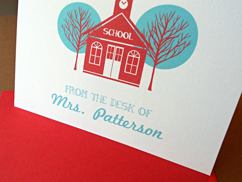 Teacher Gift Personalized Stationery Set Personal Etsy