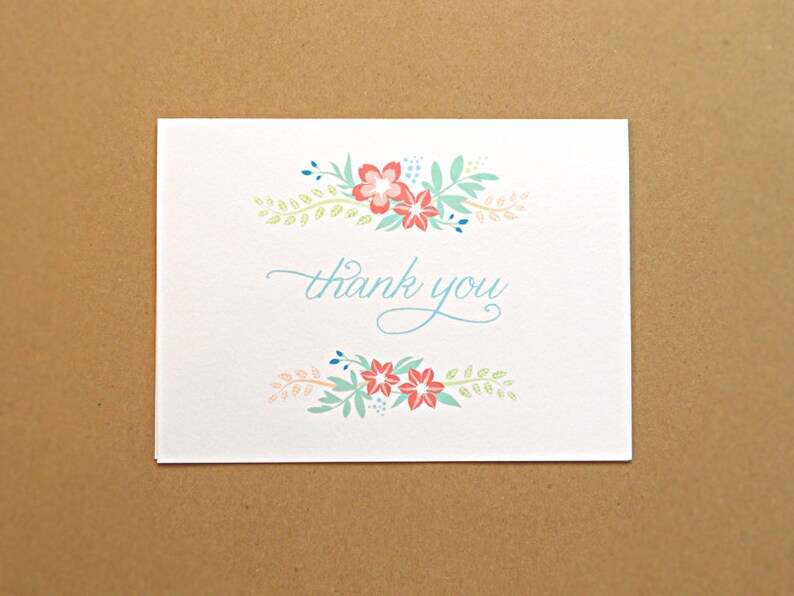Thank You Cards / Bridal Shower Thank You Cards Vintage Etsy
