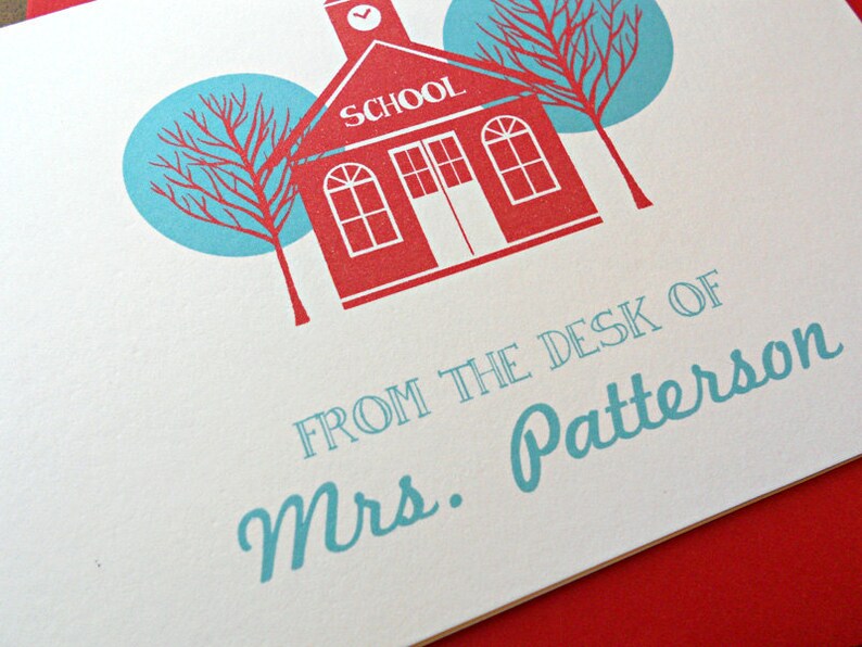 Teacher Gift Personalized Stationery Set Personal Etsy