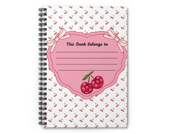 Cuaderno de cerezas / Diario de rayas en espiral