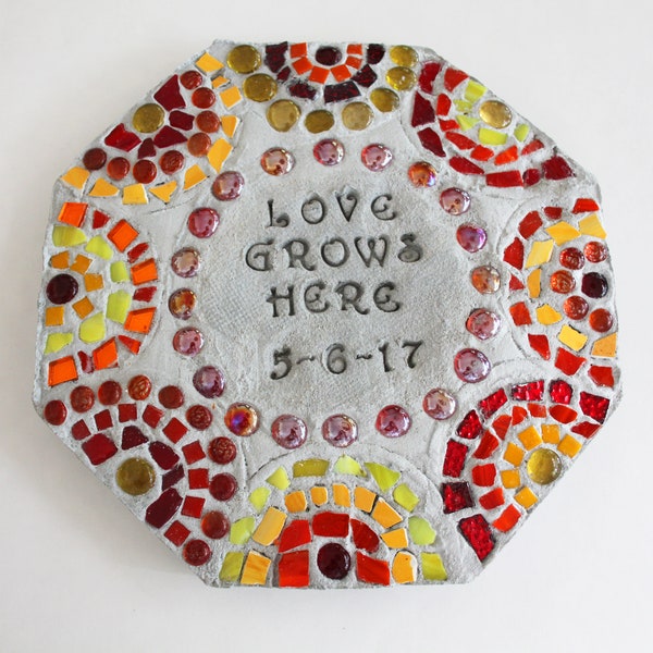 Custom Mosaic Stepping Stone