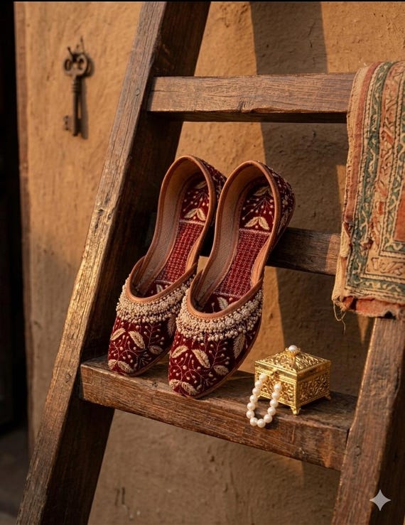Maroon Velvet Embroidered Jutti – Royal Indian Ethnic Footwear, Handcrafted Mojari