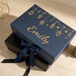 Personalized Ramadan Gift Box, Custom Eid Mubarak Empty Magnetic Holiday Gifts Boxes Mom
