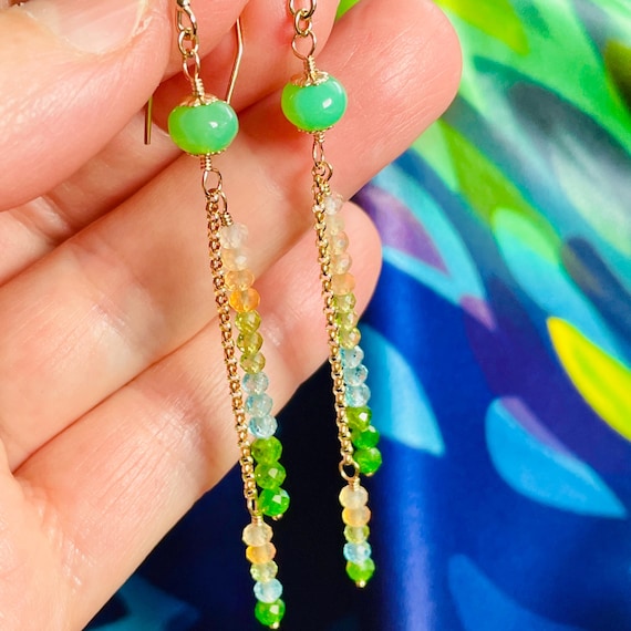 Collier Campania (Marbre vert/Damassé