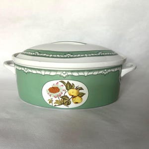 Georges Briard 9" Devonshire Green ovale braadpan met deksel, 2 liter, Engeland