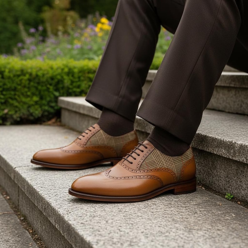 Oxfordschoenen van echt leer voor heren | Klassieke derbyschoenen afbeelding 5